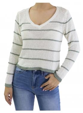 Maglia scollo a V  a righe Only 